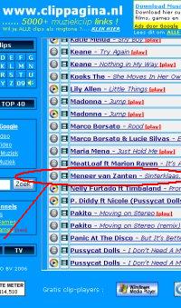 Top 40 overzicht op 2 december 2006